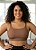 Top esportivo Fitness plus sise com bojo Removivel e Alças ajustáveis Sutiã Top Faixa Academia plus sise alça 18 mm - Imagem 7