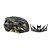 Capacete TSW mtb raptor ii led pt/cz/dourado c/vis. - Imagem 4