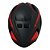 Capacete tsw team tam. 54-57 preto/vermelho - Imagem 4