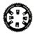 Coroa Ictus Indexada BCD 110 Assimetrica – Compatível Shimano - Imagem 1