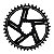 Coroa Ictus Direct offset 3MM 40T Preta (Compativel Sram) - Imagem 1