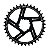Coroa Ictus Direct Offset 6MM 36 T Preta (Compativel Sram) - Imagem 1