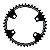 Coroa Ictus Indexada BCD 110 Assimetrica 42T (Compatível Shimano) - Imagem 1