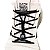 Cadarco Elastico Hupi Laces Preto Liso - Imagem 2