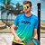Camiseta Hupi Masculina Ace Azul E Amarelo Tam: M - Imagem 3