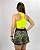 Short Saia Geometric Amarelo e Preto Tamanho:M - Imagem 1