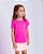 Camiseta Infantil Raquete Manga Curta Rosa Tamanho:6 - Imagem 1