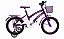 Bicicleta 16 Flowers Violeta - Imagem 1