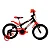 Bicicleta Masculina Aro 16 Racer Kids  Preto/Vermelho - Imagem 1