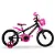 Bicicleta Aro 16 Cairu Fadinha Preto/Pink - Imagem 1