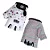 Luva Infantil Absolute Kids Ciclismo Meio Dedo Branco Rosa Tamanho U - Imagem 1