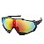 Oculos Ciclismo GTI 9312 UV400 Preto e Lente Espelhada - Imagem 1