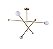 PENDENTE HASTES METAL DOURADO 3XG9 - Imagem 2