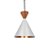 Pendente TAJ MAHAL Branco x Cobre x Cobre Pequeno 22x17,5 -  Nobre - Imagem 1