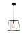 PENDENTE METAL PRETO/COBRE 1XE27 40W 20X20CM - Imagem 1