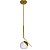 PENDENTE VERTEX G 1XE-27 CHAMPAGNE - Imagem 1
