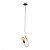 Pendente Flex Cabo Preto 1,6m - 1xE27 Bronze - Imagem 1
