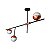 PENDENTE PLAFON TECNO I 3 X G9 VD LEITOSO COBRE - Imagem 1