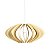 Pendente MDF 910 Diametro 40cm E27 - Creme - Imagem 1
