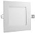 Plafon Led de Embutir 6w Quadrado 12x12 Branco Quente - FSE-SF-06S - Imagem 1