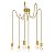 PENDENTE SOCKET 6XE27 COBRE - Imagem 1