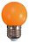 LAMPADA  LED BOLINHA BULBO 1W LARANJA - Imagem 1