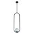 PENDENTE MILLA G1 1 X G9 PRETO TEXTURIZA - Imagem 1