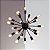 PENDENTE SPUTINIK 15XE27 PRETO TEXT/OURO - Imagem 1