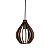 Pendente MDF 914 Marrom Diametro 20 cm - Imagem 1