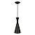 Pendente Funil Megalux 504 Preto Diametro 15 cm - Imagem 1