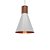 PENDENTE FUJI P PREMIUM 18,5 X 18 BRANCO/COBRE - Imagem 1
