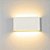 Arandela LED Retangular 2 Fachos 12W Bivolt Branco Pastilha  Abs Branco Quente 3000K - Mega - Imagem 2