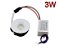 Mini Spot Led 3W Cob Redondo Branco Frio 6000k - Imagem 1