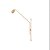 COLUNA CILINDRO DE PAREDE ARTICULADO 115X6,3X65,5CM GOLD 1X GU10 (PLUG EXTERNO) - FOCO METALLO - Imagem 1