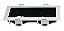 SPOT Embutido P/ 2x MR16 Quadrado Recuado De Alumínio Branco Preto - Orluce - Imagem 2