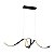 PENDENTE LACE LED 36W 1500LM 3000K 100CM PRETO - Imagem 1