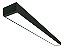 ARANDELA Retangular T8 p/1X Tubular 60cm Preto T810 - Imagem 1