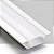 PERFIL LED EMBUTIR 3M BRANCO TEXTURIZADO - Imagem 1