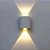 Arandela LED Retangular 2 Fachos 6W Bivolt Branca 2 Lentes Abs Branco Quente 3000K - Cbc - Imagem 3