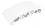 Arandela LED Retangular 2 Fachos 6W Bivolt Branco 6 Lentes Abs Branco Quente 3000K - Mega - Imagem 1