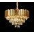 PENDENTE CRISTAL E METAL DOURADO - 52X33 - SINDORA DCD00458 - Imagem 1