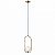 PENDENTE CADRE METAL/VIDRO 1XG9(LED 5W) CH/BZ - Imagem 2