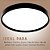 PLAFON SPACE PRETO 40 CM 24 WATTS 4000K - Imagem 2
