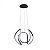 PENDENTE ONDA PRETO 50 CM 36 WATTS 3000K 2003/50 - Imagem 1