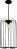 Pendente Aramado Gd Ø300x500mm Cabo PP 1xE27 Preto Liso - Imagem 1