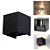 Arandela LED Retangular 2 Fachos 6W Bivolt Preto Regulável Branco Quente 3000K - Ace - Imagem 1