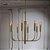 LUSTRE PENDENTE AMÁLIA 8 BRAÇOS 128X15X65CM METAL 8X E14- FOCO METALLO - Imagem 1