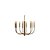 LUSTRE PENDENTE AMÁLIA 8 BRAÇOS 128X15X65CM METAL 8X E14- FOCO METALLO - Imagem 2