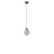 PENDENTE DE CRISTAL D160MM ROSE 3500K 3W CD2020004/1 - Imagem 1