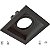 Spot Embutido P/ 1x Mr16 Quadrado Preto Recuado 10X10 - Pix - Imagem 2